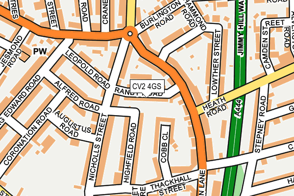 CV2 4GS map - OS OpenMap – Local (Ordnance Survey)
