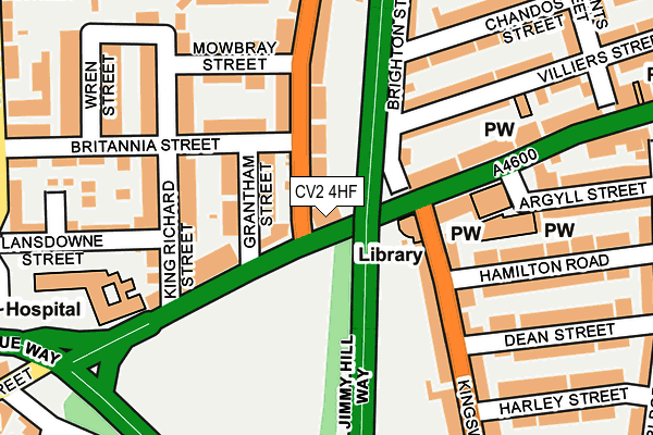 CV2 4HF map - OS OpenMap – Local (Ordnance Survey)