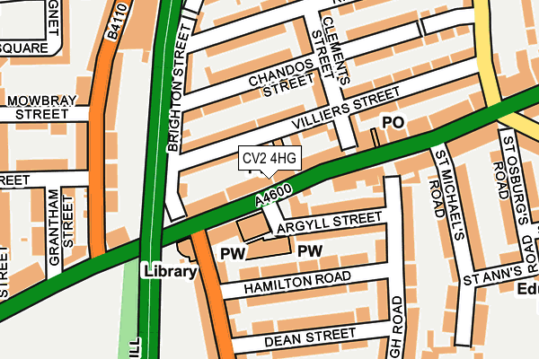 CV2 4HG map - OS OpenMap – Local (Ordnance Survey)