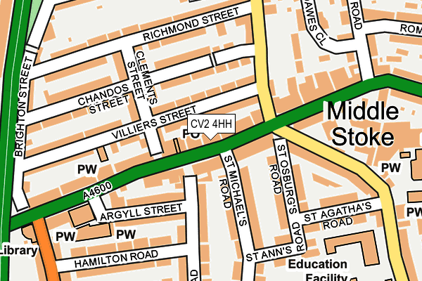 CV2 4HH map - OS OpenMap – Local (Ordnance Survey)