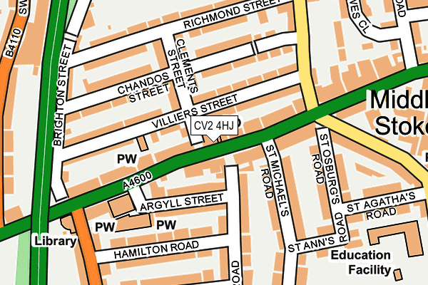 CV2 4HJ map - OS OpenMap – Local (Ordnance Survey)