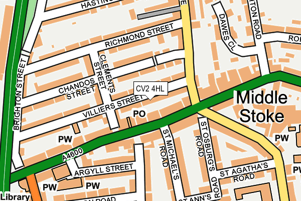 CV2 4HL map - OS OpenMap – Local (Ordnance Survey)