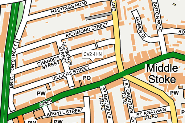 CV2 4HN map - OS OpenMap – Local (Ordnance Survey)