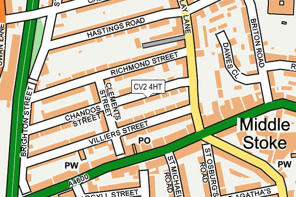 CV2 4HT map - OS OpenMap – Local (Ordnance Survey)