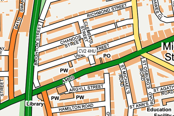 CV2 4HU map - OS OpenMap – Local (Ordnance Survey)