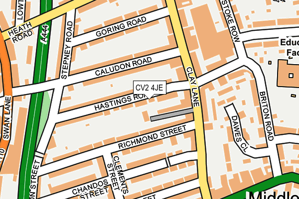 CV2 4JE map - OS OpenMap – Local (Ordnance Survey)
