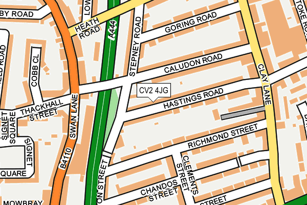 CV2 4JG map - OS OpenMap – Local (Ordnance Survey)