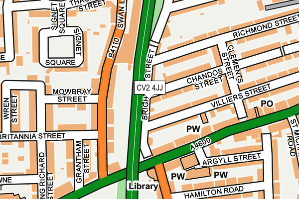 CV2 4JJ map - OS OpenMap – Local (Ordnance Survey)