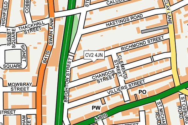 CV2 4JN map - OS OpenMap – Local (Ordnance Survey)