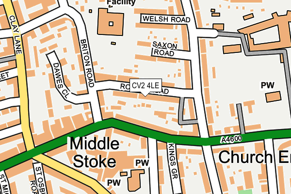 CV2 4LE map - OS OpenMap – Local (Ordnance Survey)