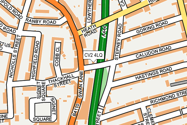 CV2 4LQ map - OS OpenMap – Local (Ordnance Survey)