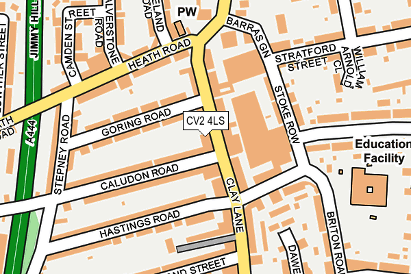 CV2 4LS map - OS OpenMap – Local (Ordnance Survey)