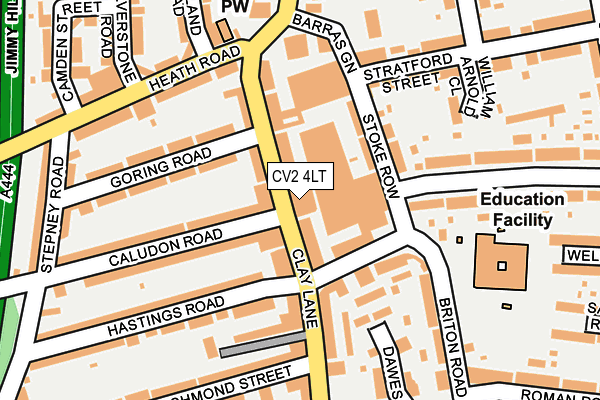 CV2 4LT map - OS OpenMap – Local (Ordnance Survey)