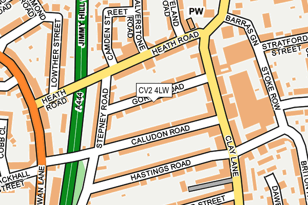 CV2 4LW map - OS OpenMap – Local (Ordnance Survey)