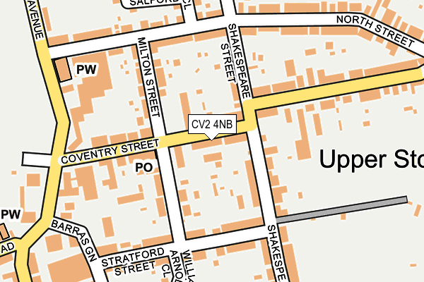 CV2 4NB map - OS OpenMap – Local (Ordnance Survey)