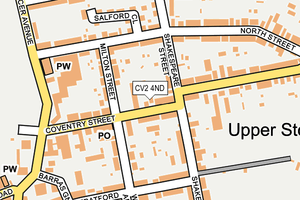 CV2 4ND map - OS OpenMap – Local (Ordnance Survey)