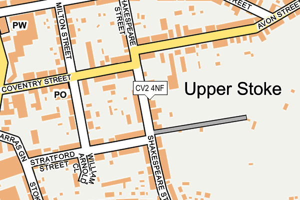 CV2 4NF map - OS OpenMap – Local (Ordnance Survey)