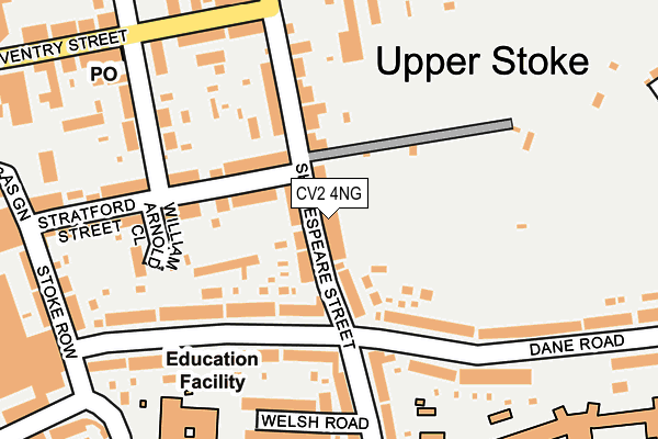 CV2 4NG map - OS OpenMap – Local (Ordnance Survey)