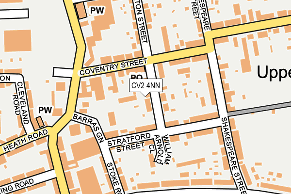 CV2 4NN map - OS OpenMap – Local (Ordnance Survey)