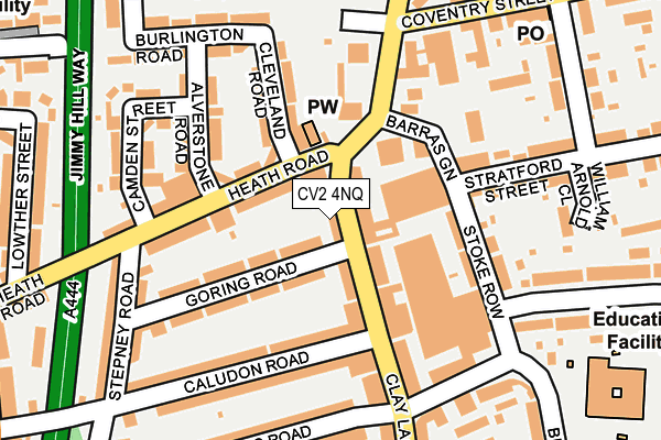 CV2 4NQ map - OS OpenMap – Local (Ordnance Survey)