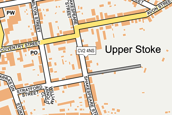 CV2 4NS map - OS OpenMap – Local (Ordnance Survey)