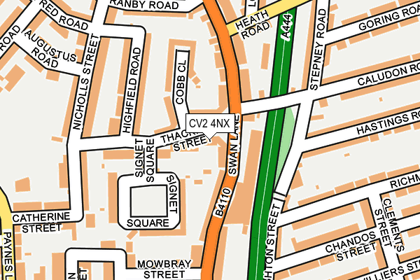 CV2 4NX map - OS OpenMap – Local (Ordnance Survey)