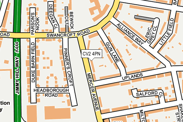 CV2 4PN map - OS OpenMap – Local (Ordnance Survey)