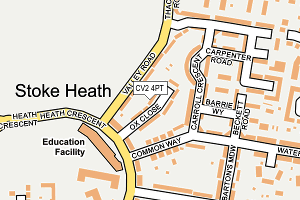 CV2 4PT map - OS OpenMap – Local (Ordnance Survey)