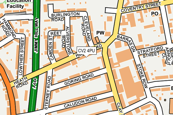 CV2 4PU map - OS OpenMap – Local (Ordnance Survey)