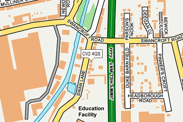 CV2 4QS map - OS OpenMap – Local (Ordnance Survey)