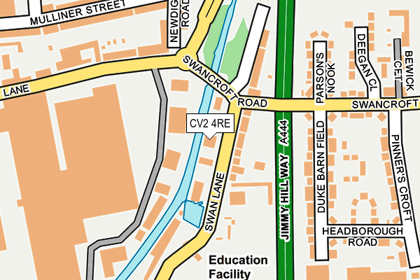 CV2 4RE map - OS OpenMap – Local (Ordnance Survey)