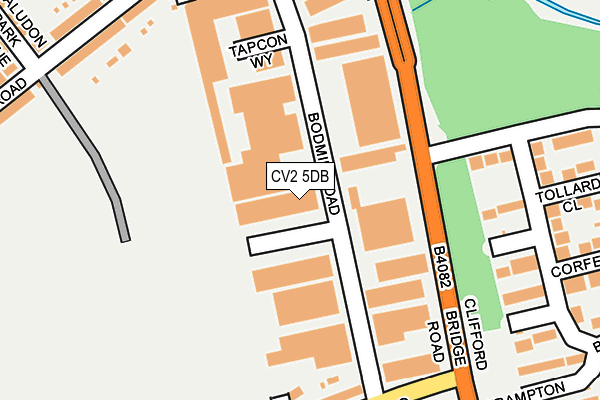 CV2 5DB map - OS OpenMap – Local (Ordnance Survey)