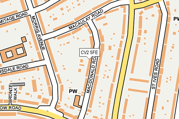 CV2 5FE map - OS OpenMap – Local (Ordnance Survey)