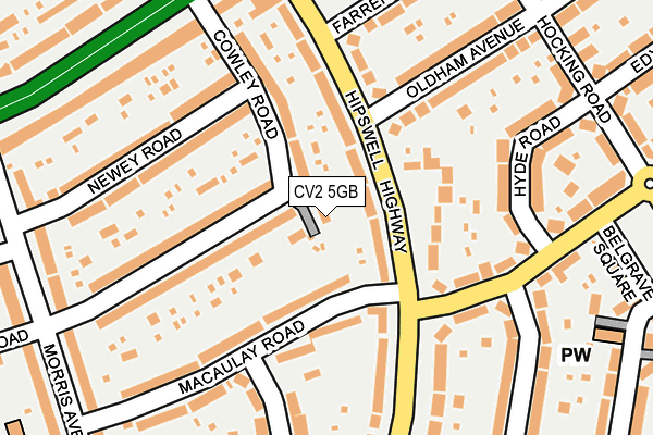 CV2 5GB map - OS OpenMap – Local (Ordnance Survey)