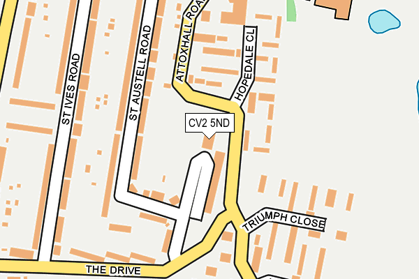 CV2 5ND map - OS OpenMap – Local (Ordnance Survey)