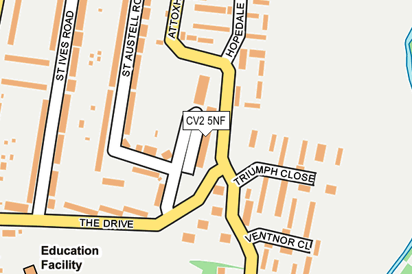 CV2 5NF map - OS OpenMap – Local (Ordnance Survey)