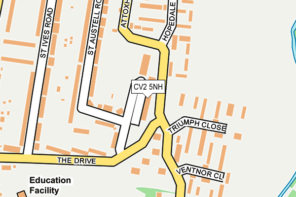 CV2 5NH map - OS OpenMap – Local (Ordnance Survey)