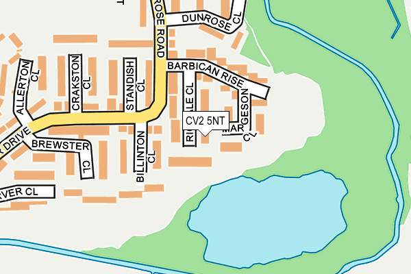 CV2 5NT map - OS OpenMap – Local (Ordnance Survey)