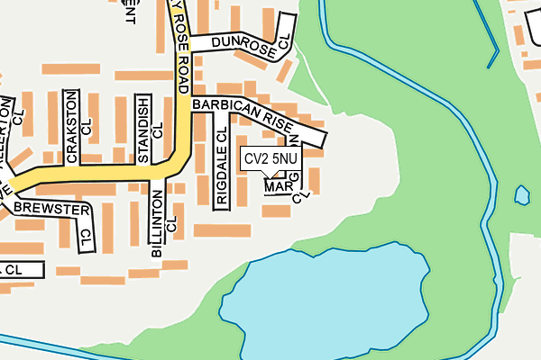 CV2 5NU map - OS OpenMap – Local (Ordnance Survey)