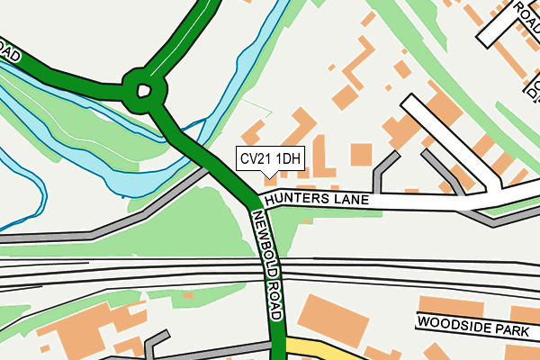CV21 1DH map - OS OpenMap – Local (Ordnance Survey)