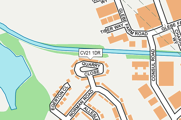 CV21 1DR map - OS OpenMap – Local (Ordnance Survey)