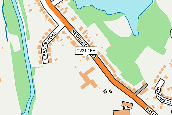 CV21 1EH map - OS OpenMap – Local (Ordnance Survey)