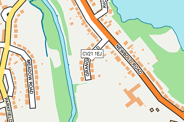 CV21 1EJ map - OS OpenMap – Local (Ordnance Survey)