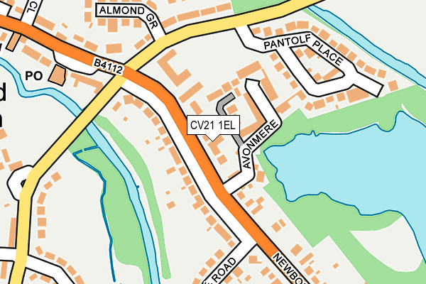 CV21 1EL map - OS OpenMap – Local (Ordnance Survey)