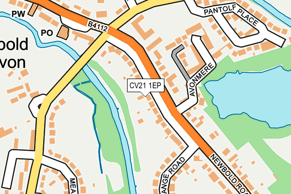 CV21 1EP map - OS OpenMap – Local (Ordnance Survey)