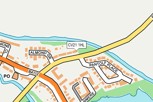 CV21 1HL map - OS OpenMap – Local (Ordnance Survey)