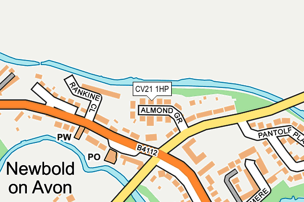 CV21 1HP map - OS OpenMap – Local (Ordnance Survey)