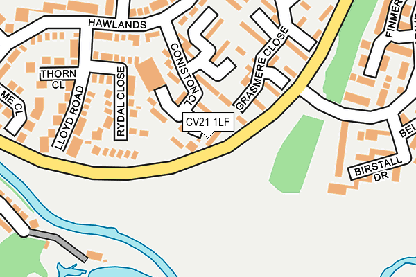CV21 1LF map - OS OpenMap – Local (Ordnance Survey)
