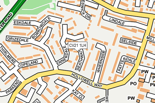 CV21 1LH map - OS OpenMap – Local (Ordnance Survey)