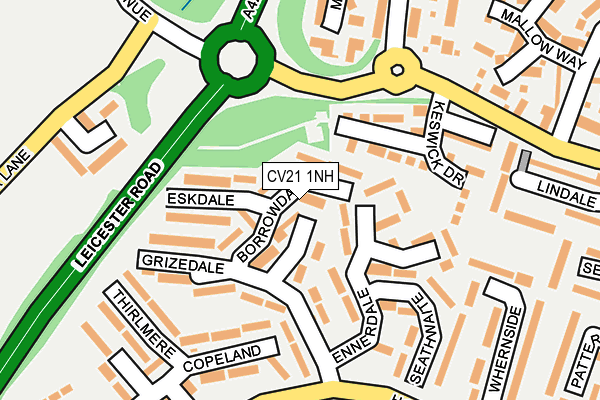 CV21 1NH map - OS OpenMap – Local (Ordnance Survey)